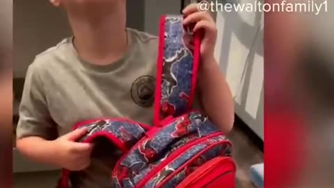 Mom Teaches 5-Year-Old How to Use Bullet Proof Backpack!!