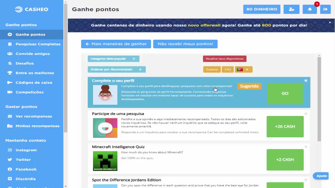 【CASHEO CAHSOUT】Ganhe Dinheiro Respondendo Assistindo e Indicando no Paypal | Renda Extra
