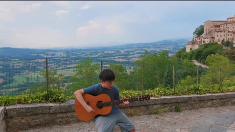 Guitar Pop Song 18 'Diamante' Zucchero 1990 P 1 of 2 'Italian version Todi Italy
