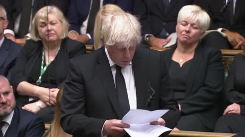 Watch in full_ Former prime minister Boris Johnson pays tribute to Queen Elizabeth II in Commons