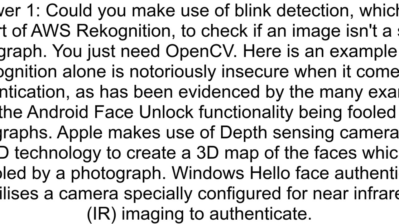 Detecting liveness with AWS Rekognition