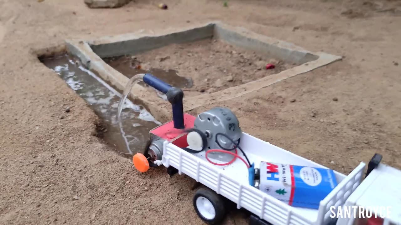 How to make water pump tractor science project