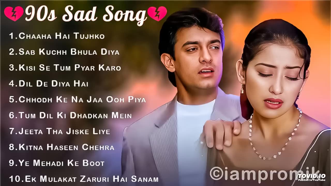 90s Sad Song 💔Hindi Evergreen Hits Songs💔 Alka Yagnik, Udit Narayan, Kumar Sanu 🔥