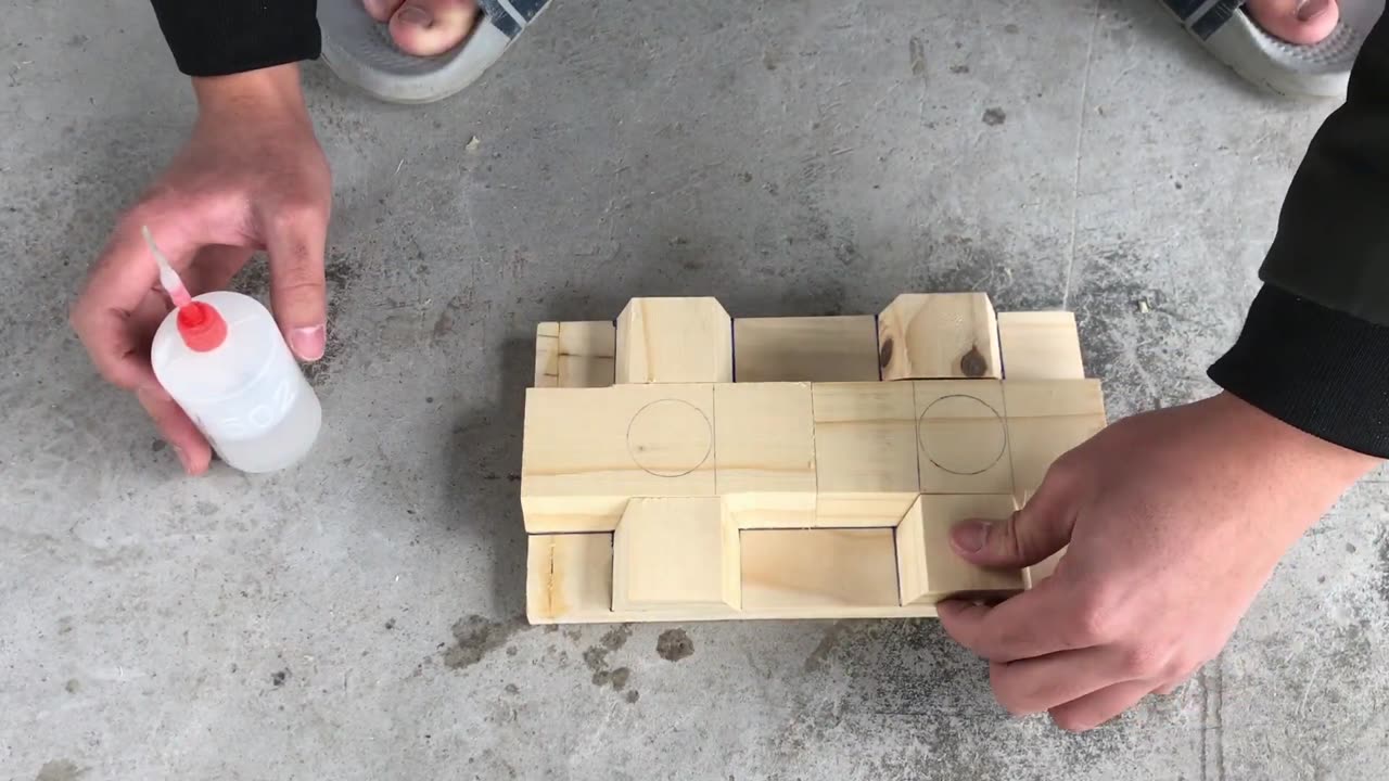 Process Of Creating Cement Lego Bricks Jointed Bricks Without Mortar