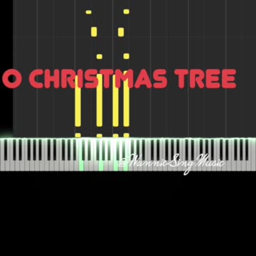 O Christmas tree piano