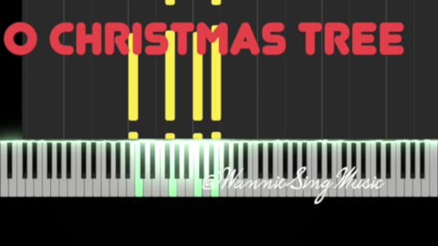 O Christmas tree piano