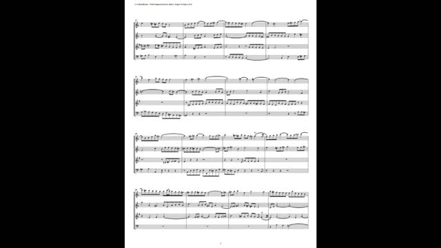 J.S. Bach - Well-Tempered Clavier: Part 1 - Fugue 01 (Double Reed Quartet)