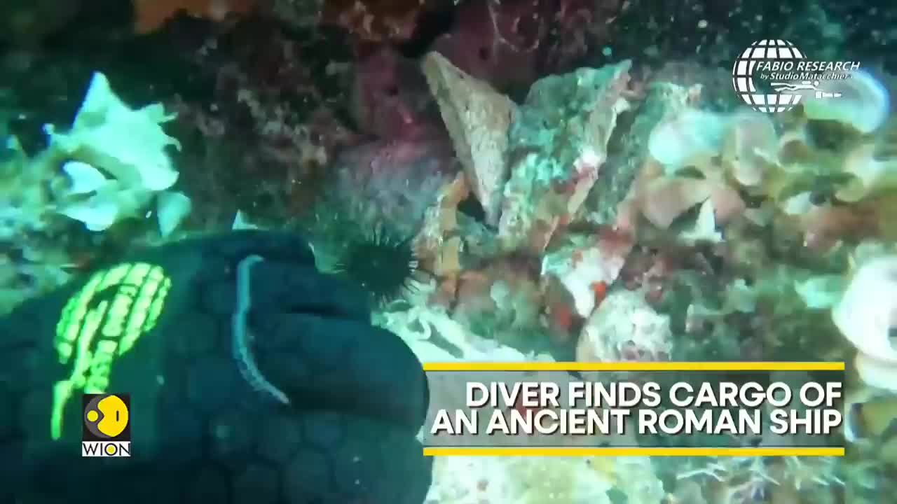 Italian diver makes an exceptional discovery; finds cargo of an ancient Roman ship |