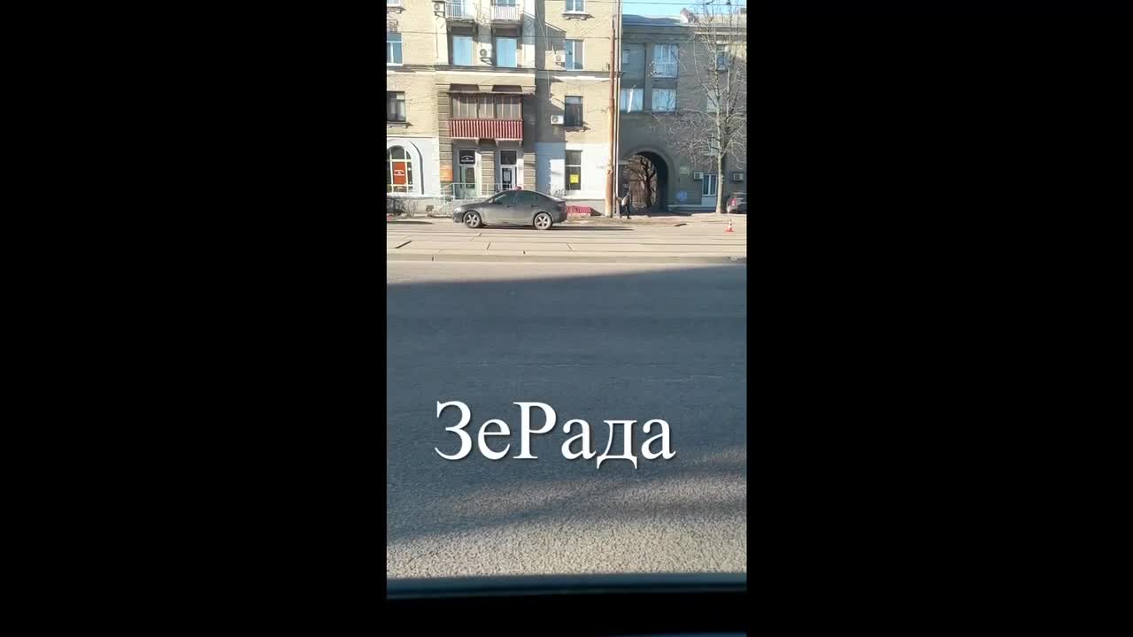 Video from Dnepropetrovsk: Rabochaya Street near Yuzhmash.