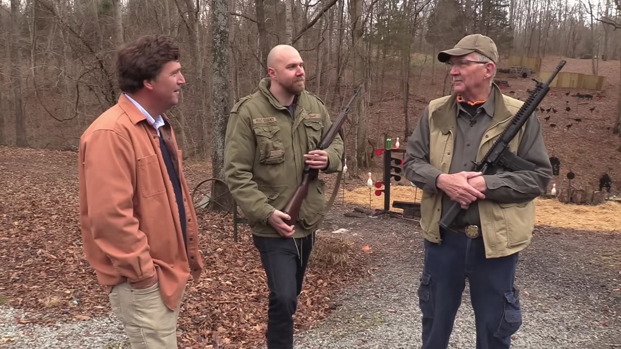 Tucker Carlson & Hickok45 at the range