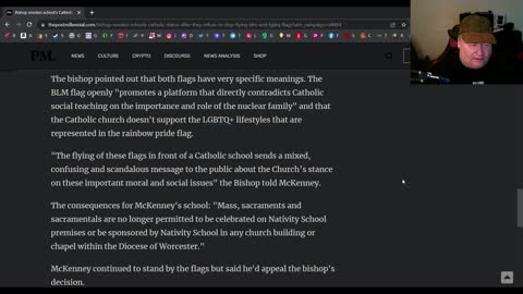 A catholic school loses catholic standing after flying BLM & pride flags