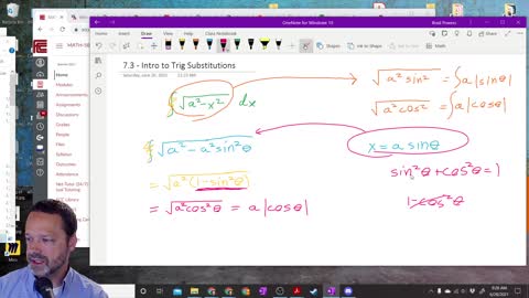 Calculus 2 - Section 7-3 - Intro to Trig Subs