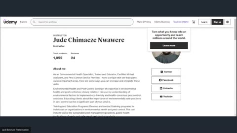 Jude Chimaeze Nwawere: Udemy Instructor