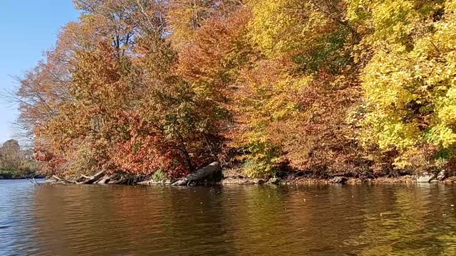 Fall colors in southeast Pennsylvania Marsh Creek Lake