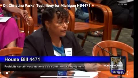 Michigan MD testifies about jabs