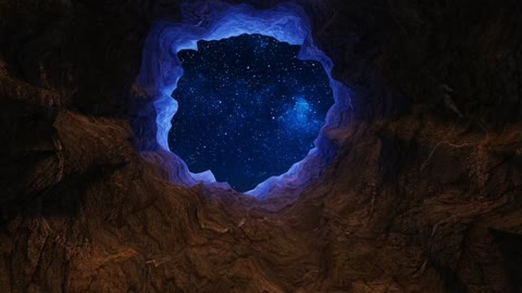 Caves stars sky tunnels