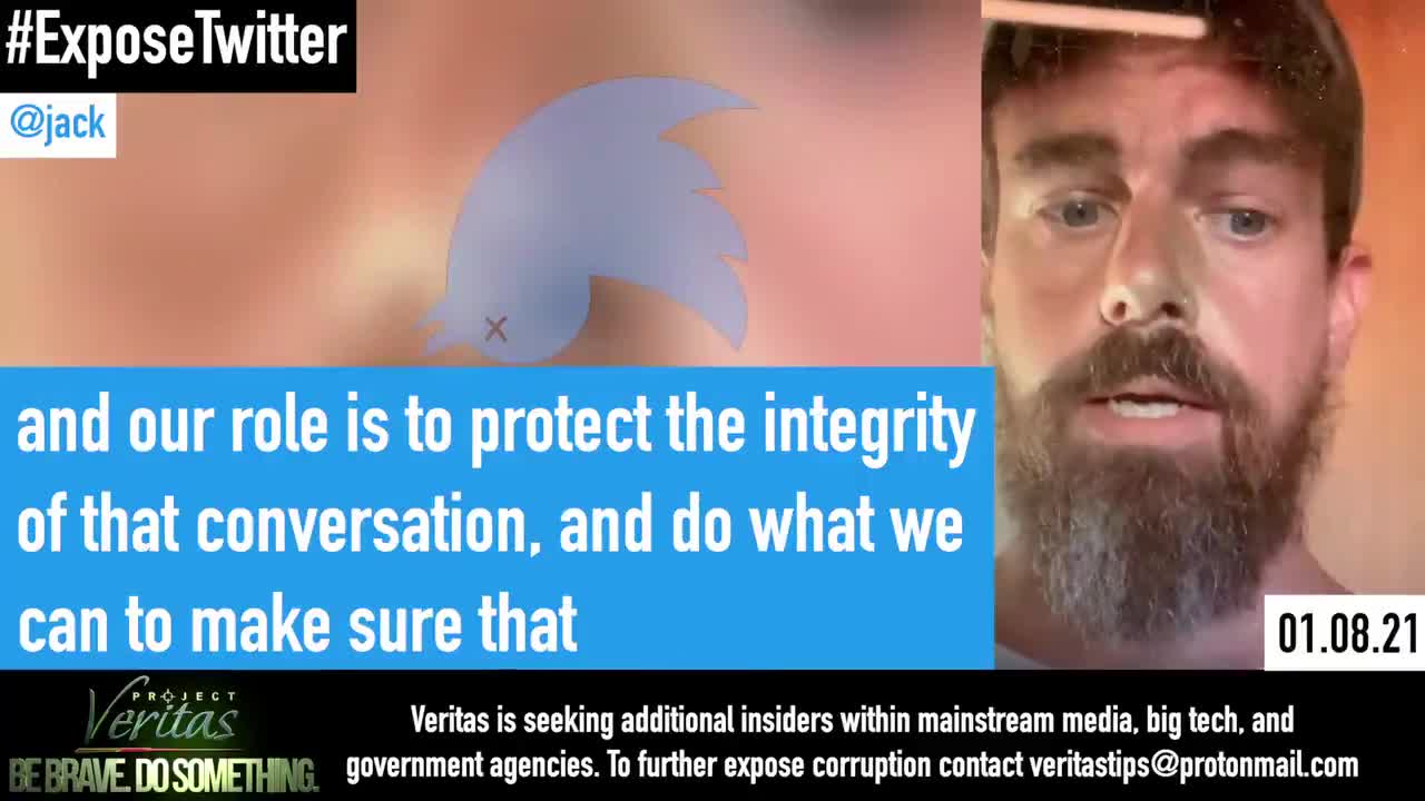 JUST IN - Twitter CEO recorded by an insider, detailing the agenda for further political censorship