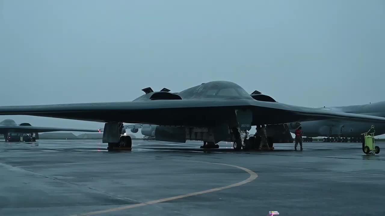 Defense Now-Landing of Three B-2 Spirit stealth bombers at Keflavik Air Base, Iceland.