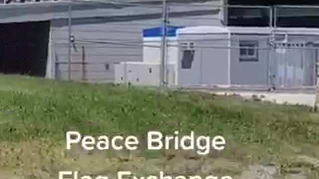 US and Canada flag exchange