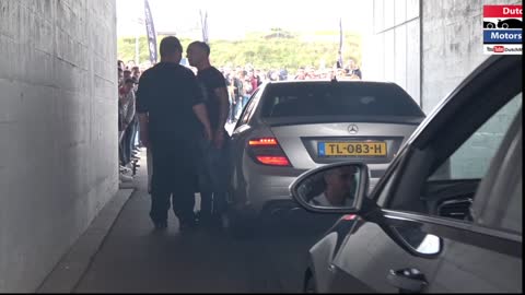 Mercedes C63 AMG driver rages on Security Guard