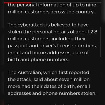 CYBER ATTACK - AUSTRALIA