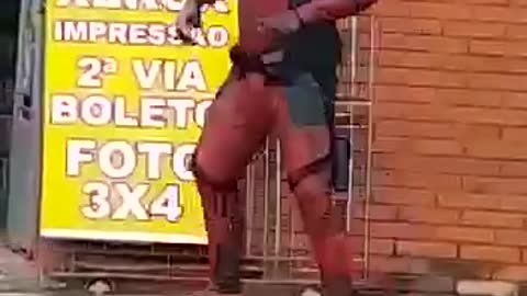 Deadpool dancing haha