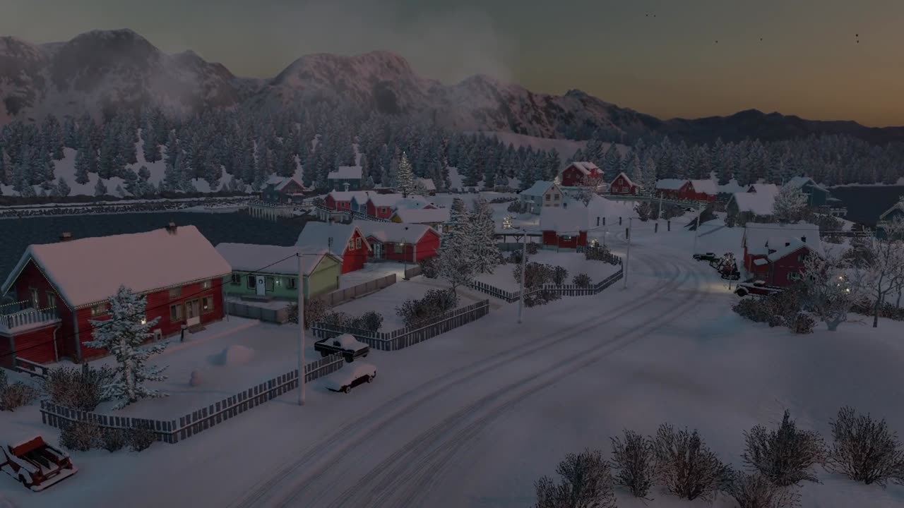 American Truck Simulator - Christmas In-game Cutscene & Quick dropoff