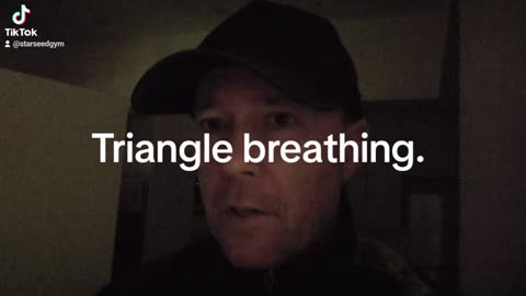 Triangle breathing.