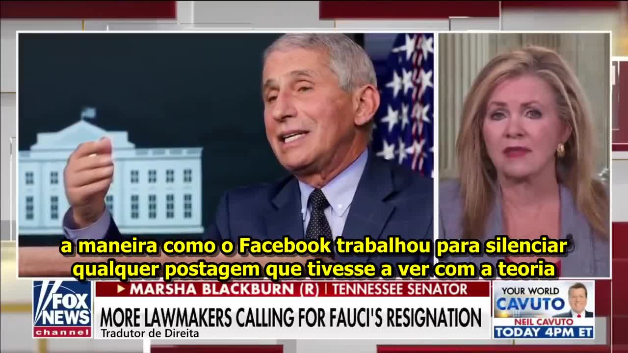 Dr.Faucci em coluio com o Facebook- segundo Senadora americana