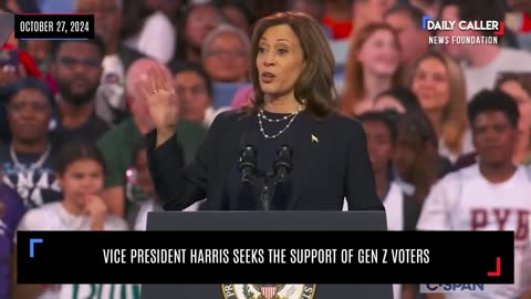 Vice President Harris Seeks The Support Of Gen Z Voters