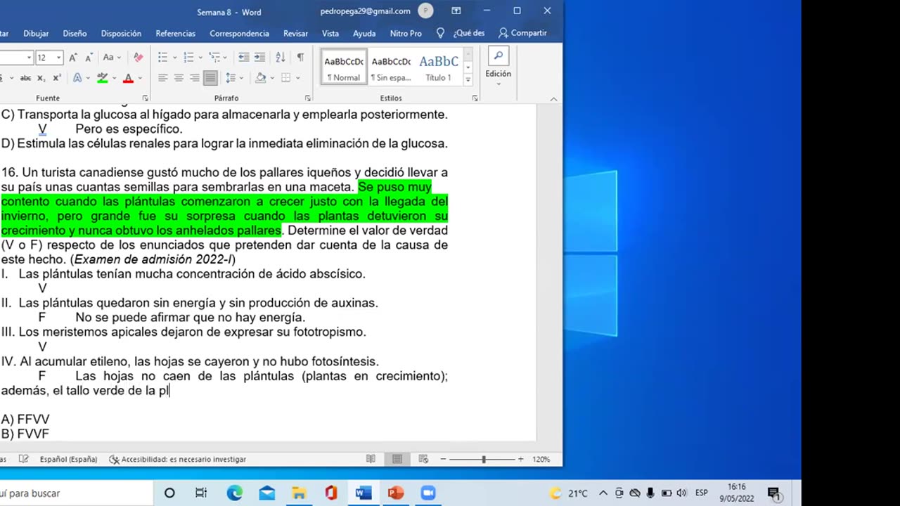 ADC SEMESTRAL 2022 Semana 08 BIOLOGIA