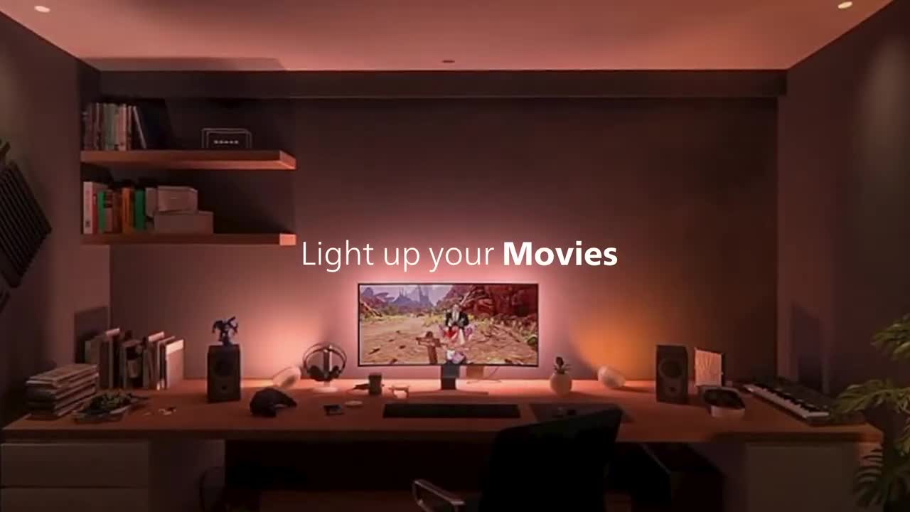 Philips Hue - Tingkatkan pencahayaan di area hiburan Anda!