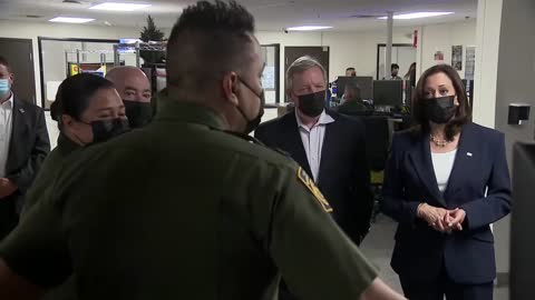 Kamala Harris Visits the El Paso Border Patrol Station