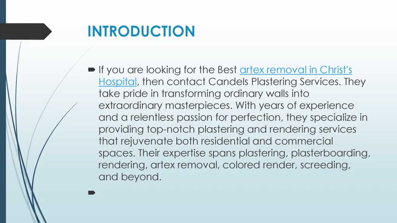 Get The Best artex removal in Christ's Hospital.