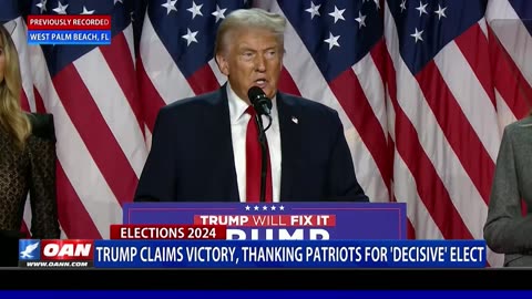 Trump Claims Victory, Thanking Patriots For Decisive Election