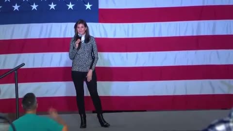 Man Rips Sign in Front of her and says No New Wars- America First!