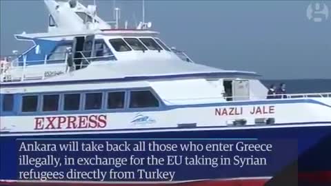 Deported migrants and refugees from Greece arrive in Turkey