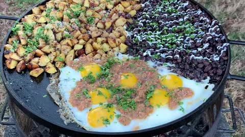 8 Southwestern Breakfast Skillet Recipe Over The Fire Cooking shorts