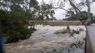 Coburg Lake Reserve Waterfall After Heavy Rain