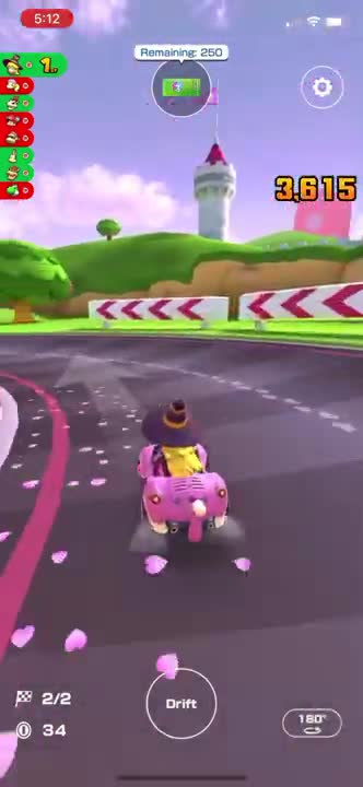 Mario Kart Tour - Lightning Oilpaper Glider Gameplay (Bowser vs. DK Tour Premium Challenge Reward)