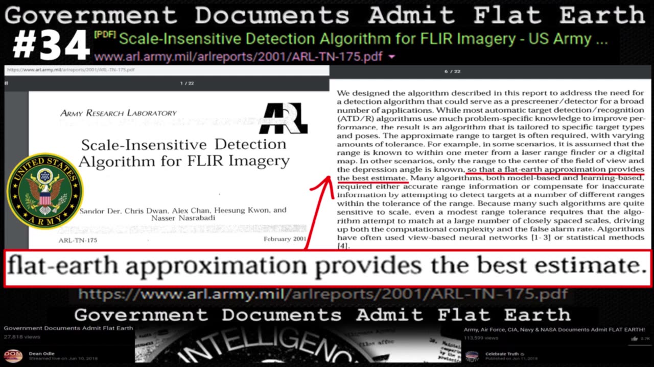 35 Government Documents Admit Flat Earth (NASA, ARMY, FAA, AIR FORCE, CIA)