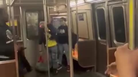 Craziness On A NYC Subway