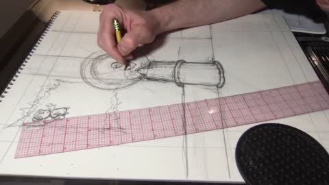Timee lapse_ penciling page 111 in 25 Minutes