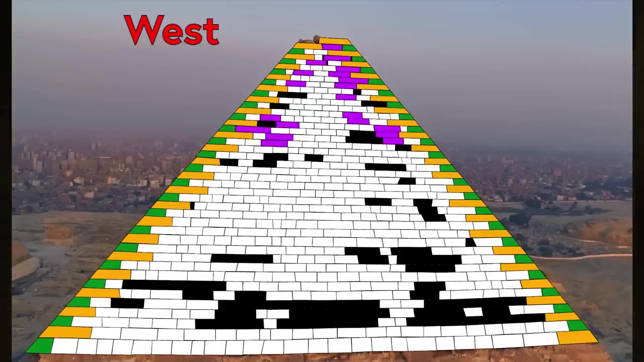 First View of this Pyramid Construction Technique