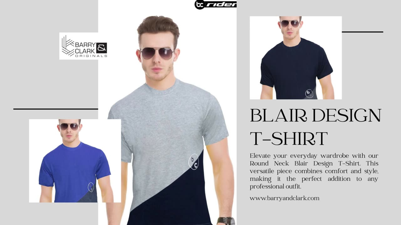 Men's Versatile Wardrobe Staple T-Shirt by Barry & Clark