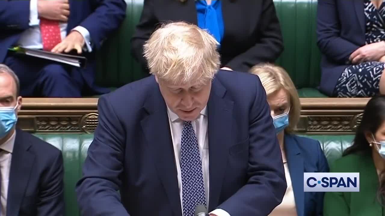 UK PM Boris Johnson: "I want to apologize."