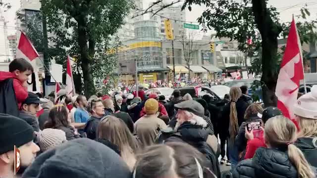 Vancouver waking UP :) 2022 - Freedom Convoy Hits Vancouver