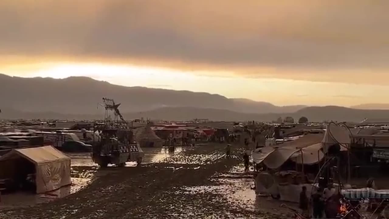 Tens of thousands of people at the Burning Man festival are stuck in the Desert