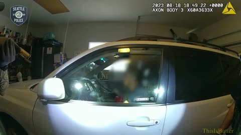 Seattle police release body cam of a burglary suspect drinking gasoline in a vehicle