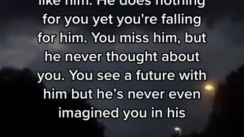 He ignores you but you still like him.